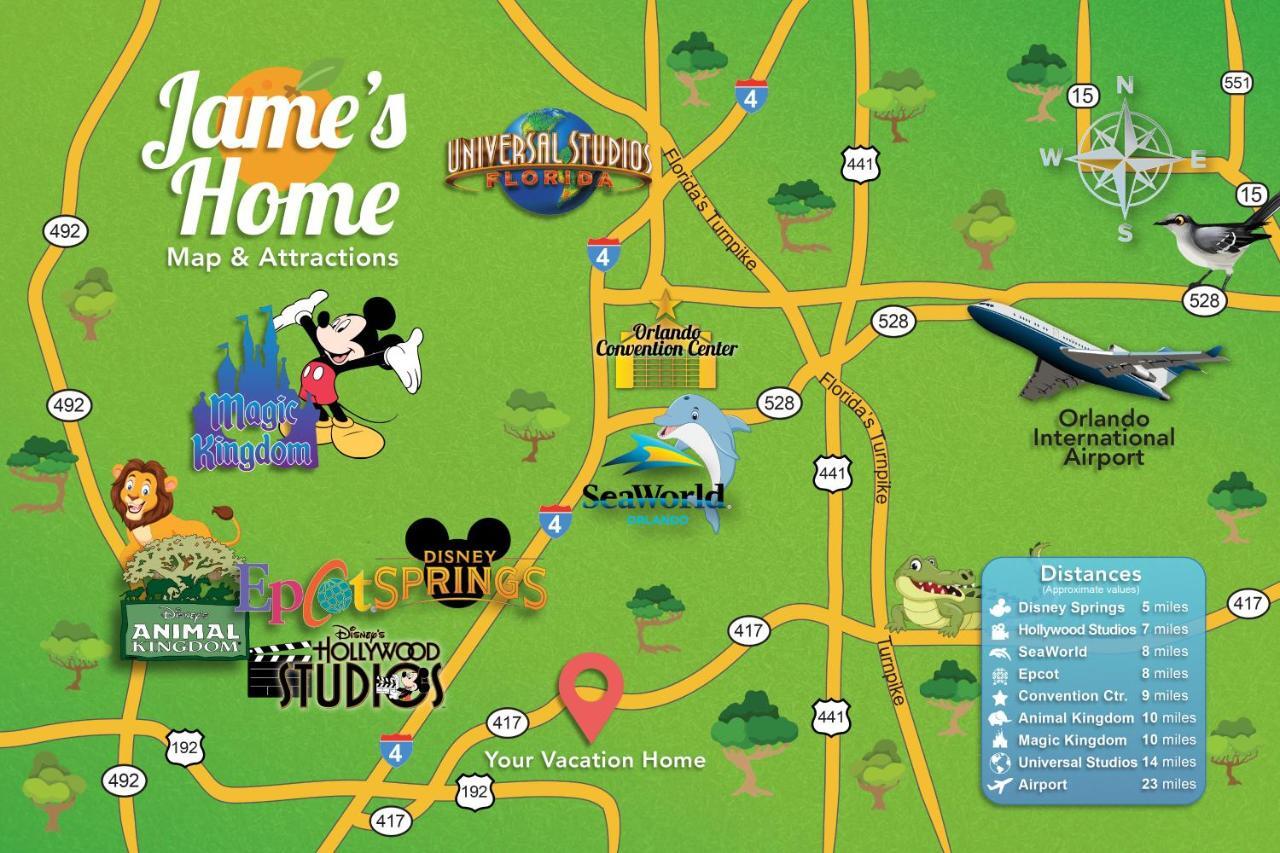 קיסימי C - New 4 Bedroom Home - 5 Miles To Disney - Free Water Park - Private Pool מראה חיצוני תמונה